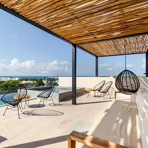  Apartment Magnifico Estudio Con Rooftop Cerca De 5ta Avenida Mexico